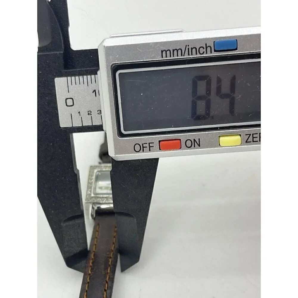 Cenere BW-916 Bedazzled Quartz Analog Women's Watch MOP Dial Brown Leather Band